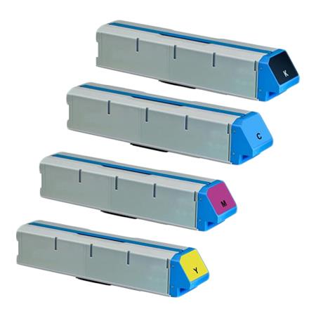 Printerinks Multicolor Compatible Oki C931dn Printer Toner Cartridges (4 Pack) -45536414 Multipack