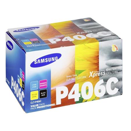 Samsung CLT-P406C Black/Cyan/Magenta/Yellow Original Standard Capacity Multipack