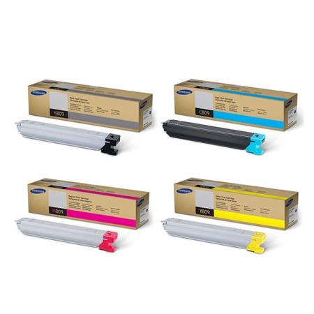 Samsung Multicolor Clx-9201Na Printer Toner Cartridges (4 Pack) -Clt-K809s Multipack Original