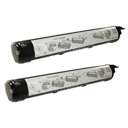 compatible twin pack panasonic kx-fa76x black toner cartridges 2 pack