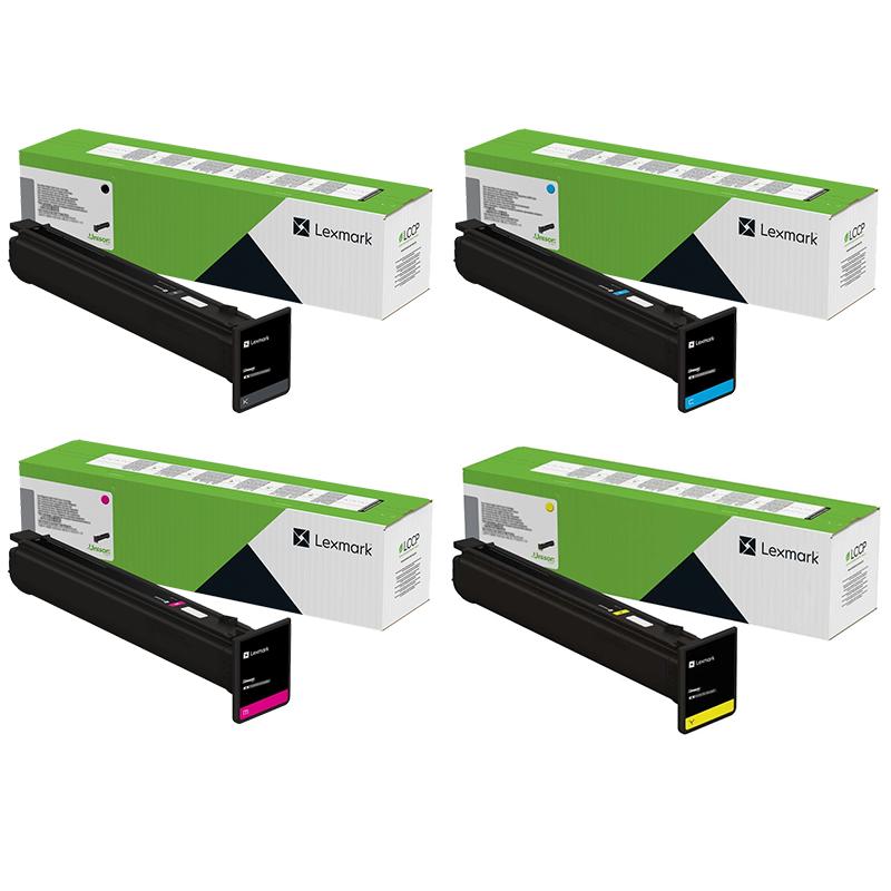 Lexmark Multicolor 1 Full Set 77L20k0black And 1 X Colour Set 77L20c0/M0/Y0 Original Return Program Toners
