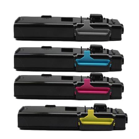 Printerinks Multicolor Compatible Xerox Phaser 6600 Printer Toner Cartridges (4 Pack) -106R02232 Multipack