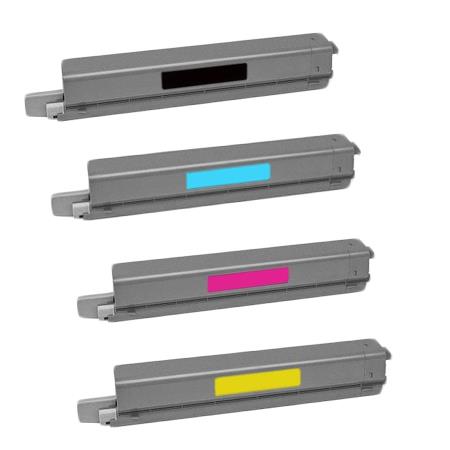 Printerinks Multicolor Compatible Lexmark C925h2kg-Yg Full Set Toner Cartridges (4 Pack) Multipack