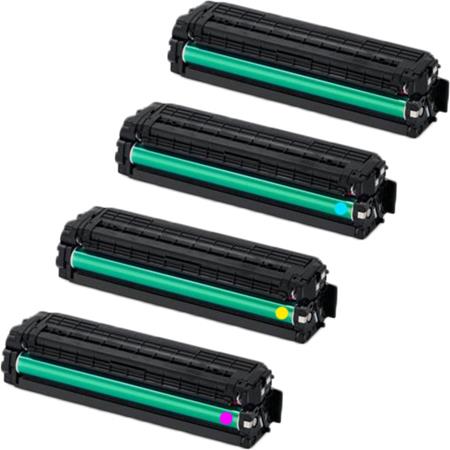 Printerinks Multicolor Compatible Samsung Xpress Sl-C1810w Printer Toner Cartridges (4 Pack) -Clt-K504s Multipack