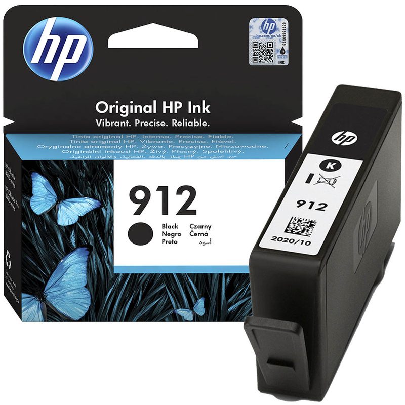 Hp Black 912 Original Standard Capacity Ink Cartridge (3Yl80ae)