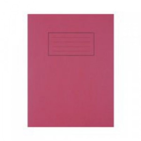 Silvine 9x7 Exercise Book Ruled Red PK10