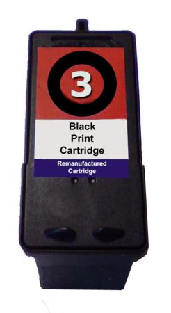 Printerinks Black Compatible Lexmark No.3 Ink Cartridge (Replaces Lexmark 18C1530e)