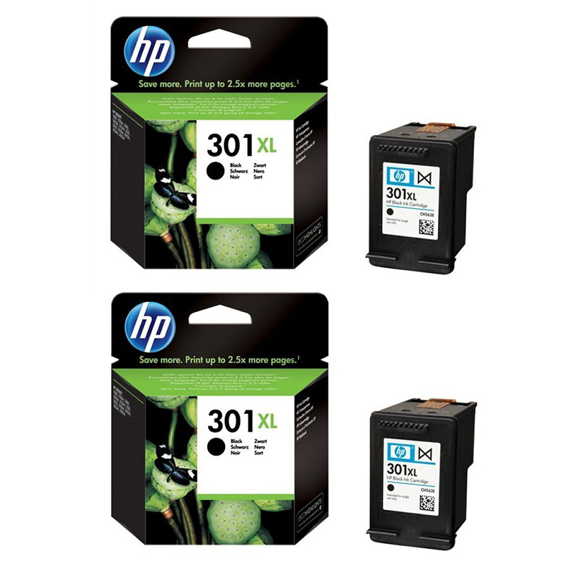 original multipack hp deskjet 2542 printer ink cartridges 2 pack -ch563ee