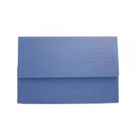Value Document Wallet Foolscap Blue PK50