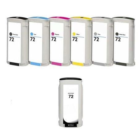 Printerinks Multicolor Compatible Hp Designjet T1100 Mfp Printer Ink Cartridges (7 Pack) -C9374a Multipack