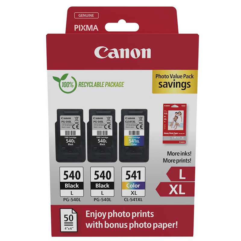 Canon PG-540L x2 / CL-541XL Genuine Photo pack for Pixma MG3650 - Image 92