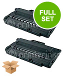 compatible twin pack tally 043037 black toner cartridges 2 pack