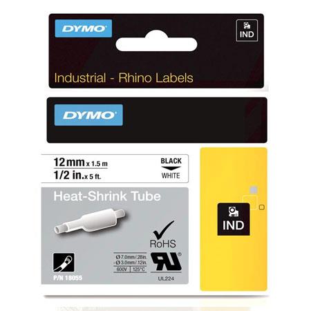 Dymo Black/White 18055 (S0718300) Original Label Tape (12Mm X 1.5M) On