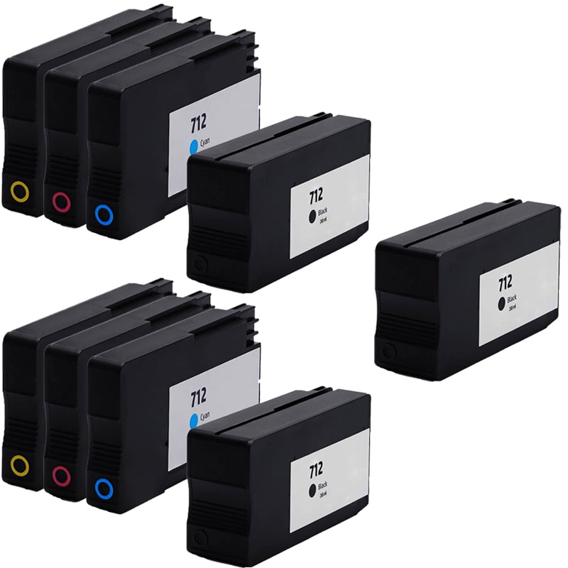 Printerinks Multicolor Compatible Hp Designjet T230 Printer Ink Cartridges (9 Pack) -3Ed70a Multipack