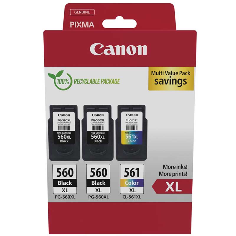Canon Multipack Pg X 2/Cl Original Ink Cartridges (3712C009) 1St