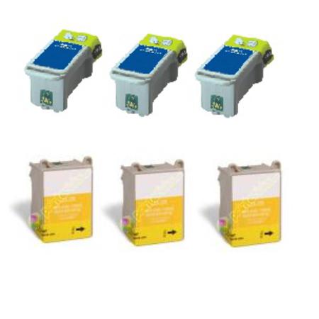 compatible multipack epson t017t018 3 full sets ink cartridges 6 pack
