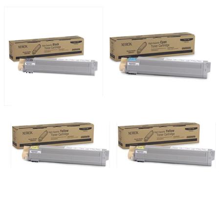 original multipack xerox phaser 7400 printer toner cartridges 4 pack -106r01080