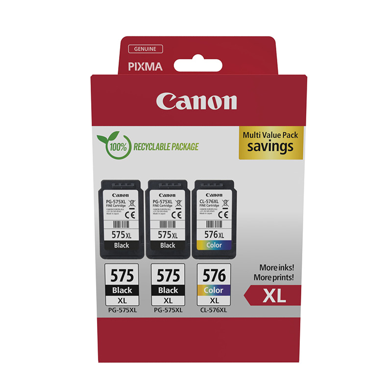 Canon PG-575XL (x2) / CL-576XL 2-pack of Printer Inks for PIXMA TR4755i - Image 34