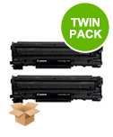 Printerinks Multicolor Compatible Canon I-Sensys Lbp-3370 Printer Toner Cartridges (2 Pack) -1975B002aa Multipack