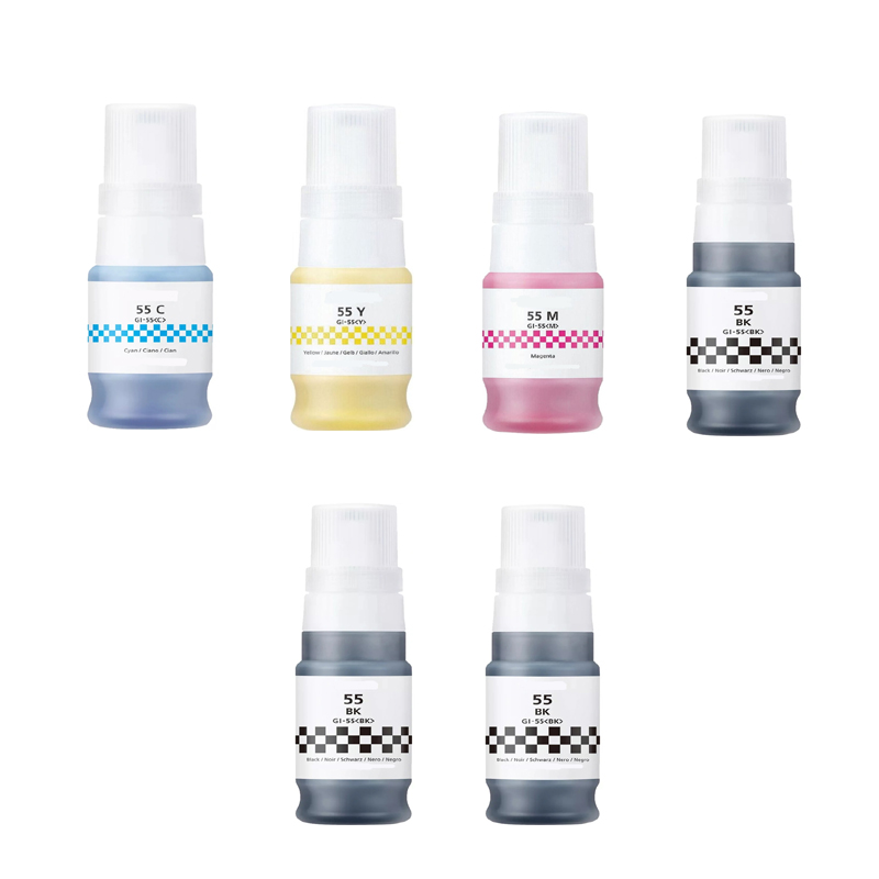 Printerinks Multicolor Compatible Canon Maxify Gx2050 Printer Ink Cartridges (6 Pack) -6292C001 Multipack
