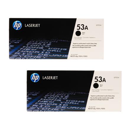 original multipack hp laserjet p2015n printer toner cartridges 2 pack -q7553a