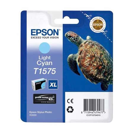 Epson Lightcyan T1575 Light Cyan Original Ink Cartridge (T15754010) (Turtle) - Image 7
