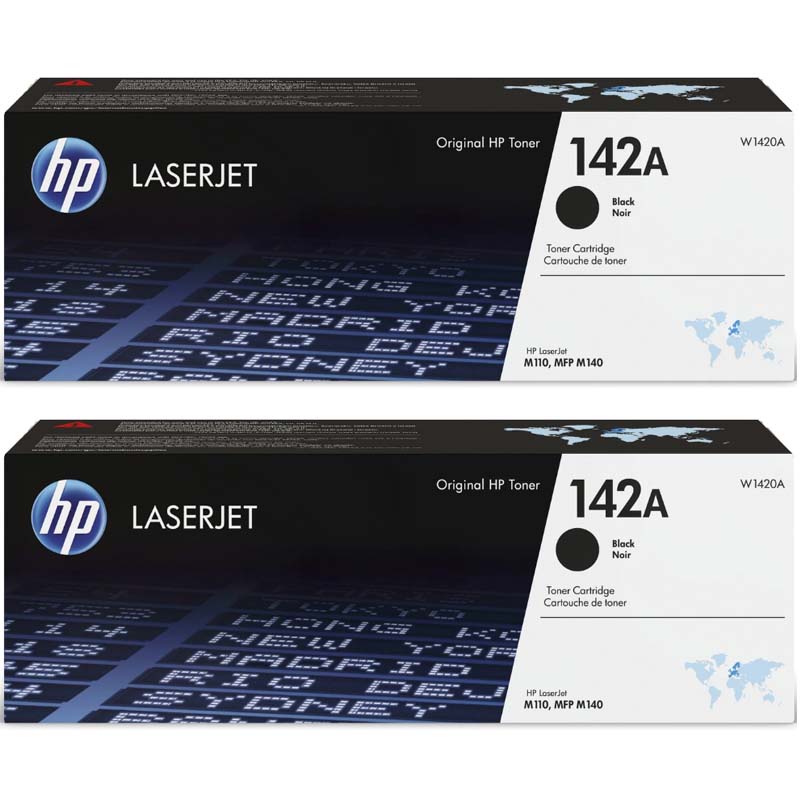 Hp Multicolor Laserjet Mfp M140w Printer Toner Cartridges (2 Pack) -W1420a Multipack Original