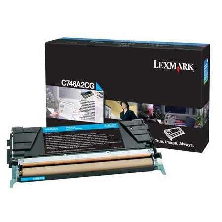 Lexmark Cyan C746a2cg Original Toner Cartridge