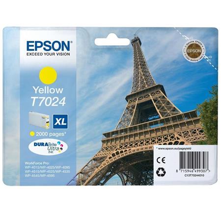 epson t7024 t702440 yellow high capacity original cartridge eiffel tower