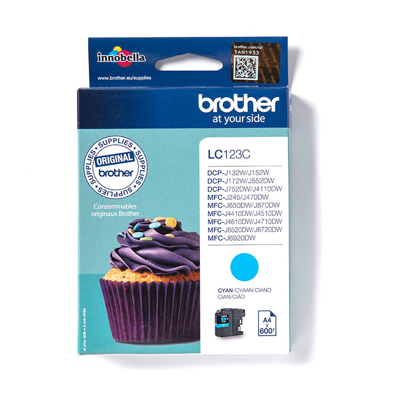 Brother Cyan Lc123c Original Ink Cartridge