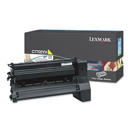 Lexmark Yellow C7702yh Original High Yield Toner Cartridge