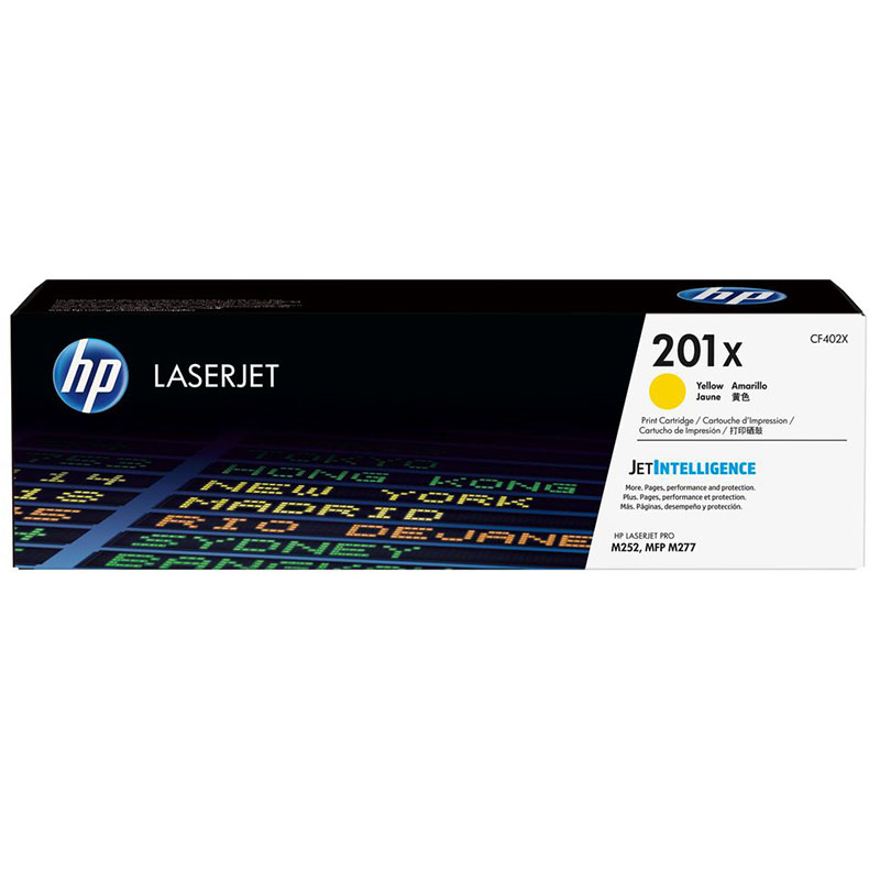 Hp Yellow 201X Original High Capacity Toner Cartridge (Cf402x)
