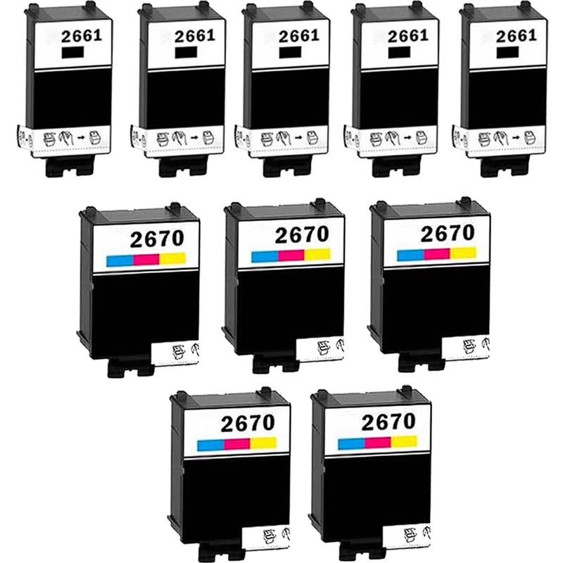 Printerinks Multicolor Compatible Epson Workforce Wf-100 Printer Ink Cartridges (6 Pack) -T266140 Multipack - Image 3