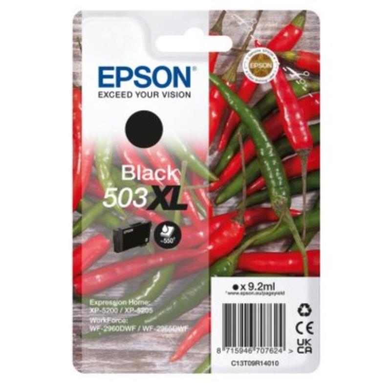 Epson Black 503XL (T09r14010) Original High Capacity Ink Cartridge (Chillies) - Image 15