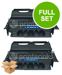 Printerinks Multicolor Compatible Lexmark Optra T610 Printer Toner Cartridges (2 Pack) -12A5740 Multipack