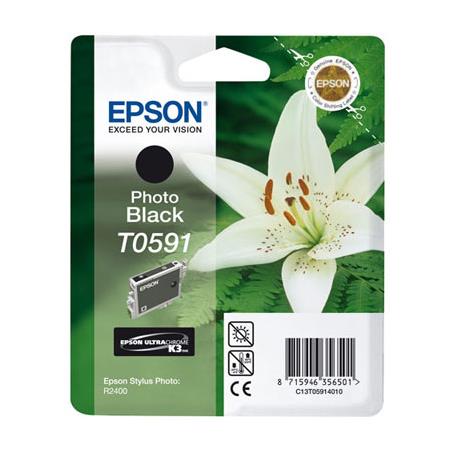 Genuine Epson Ink - T0591 PHOTO BLACK / STYLUS PHOTO R2400 (INC VAT) - Image 3