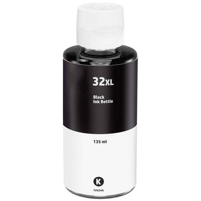 Printerinks Black Compatible Hp 32XL Ink Bottle (Replaces Hp 1Vv24ae)