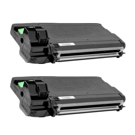 compatible twin pack sharp al-100td black toner cartridges 2 pack