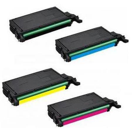 compatible multipack samsung clp-660nd printer toner cartridges 4 pack -clp-k660b