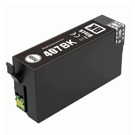 Printerinks Black Compatible Epson 407 Ink Cartridge (Replaces Epson 407)