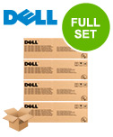 Dell Multicolor 3130Cn Printer Toner Cartridges (4 Pack) -593-10289, H516c Multipack Original
