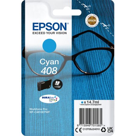 Epson Original 408 Cyan Ink Cartridge (C13T09J24010) - Image 10
