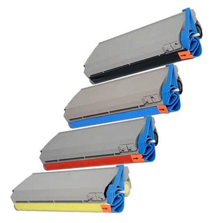 Printerinks Multicolor Compatible Xerox Phaser 1235 Printer Toner Cartridges (4 Pack) -006R90303 Multipack