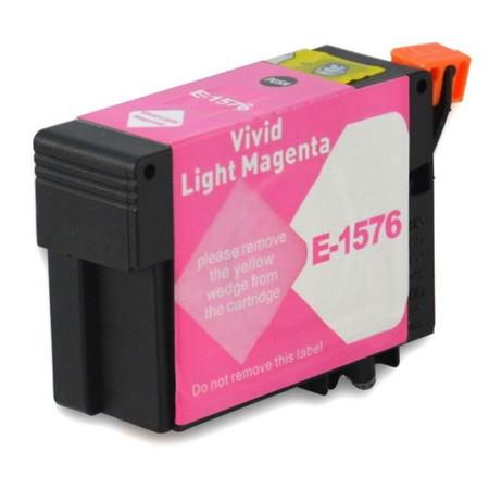 Printerinks Lightmagenta Compatible Epson T1576 Ink Cartridge (Replaces Epson T1576 Turtle) Light Magenta