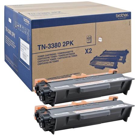 brother tn3380 black original high capacity toner cartridge - twin