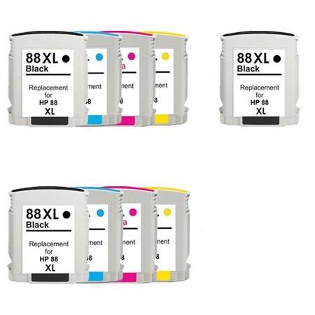 Printerinks Multicolor Compatible Hp Officejet Pro L7580 Printer Ink Cartridges (9 Pack) -C9396ae Multipack