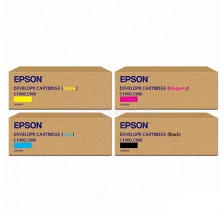 Epson Multicolor Epl-C8200ps Printer Toner Cartridges (4 Pack) -C13s050019 Multipack Original