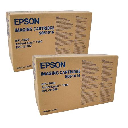 Epson Multicolor Epl-5600 Printer Toner Cartridges (2 Pack) -C13s051016 Multipack Original