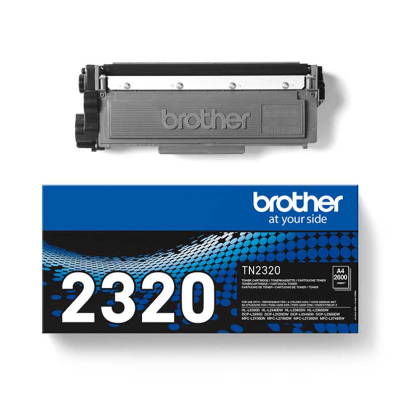 Image of Brother TN2320 Black Original High Capacity Toners Twin Pack (2 Pack)