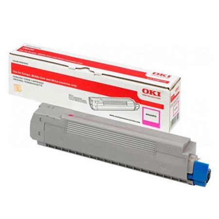 oki 46490606 magenta original high capacity toner cartridge
